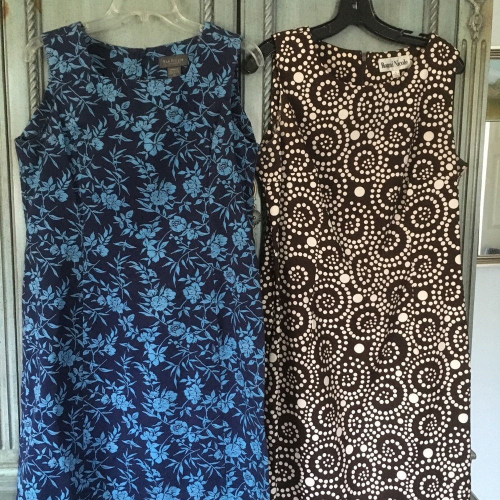 2 sleeveless dresses (sold together)